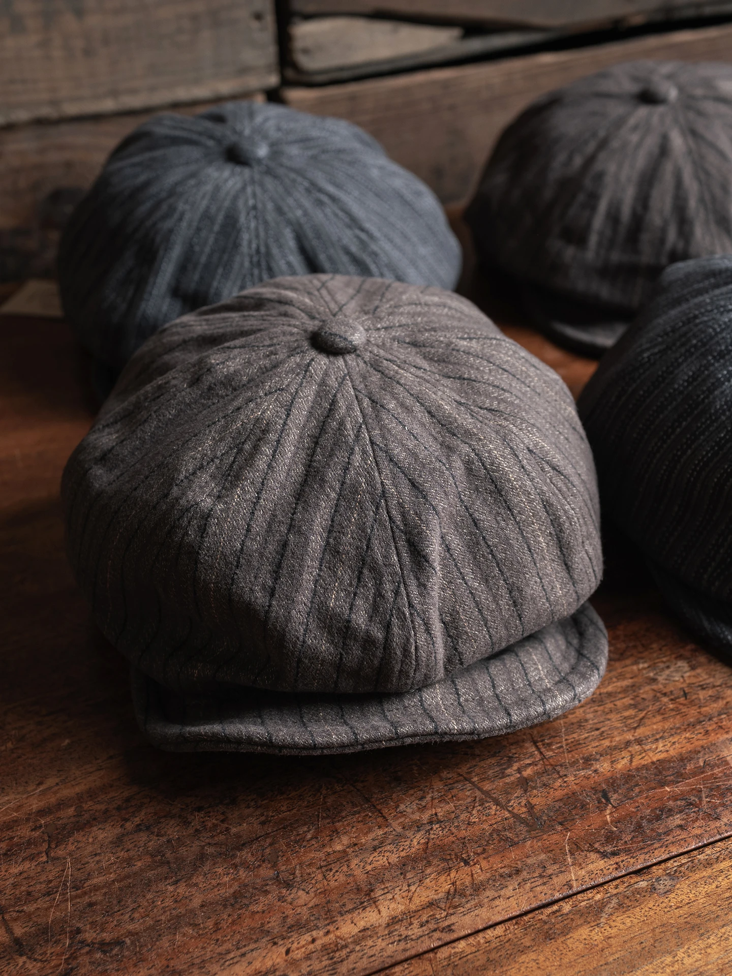 bronson-vintage-striped-color-woven-newsboy-cap-round-top-retro-artist-hat-unisex-casual-cotton-cap-with-flat-brim-and-buckle