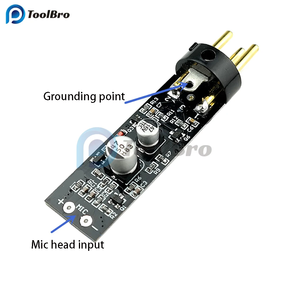 15-48V Phantom Power Electret Condenser Microphone Amplifier Board for K Song Recording Conference Speech 125db