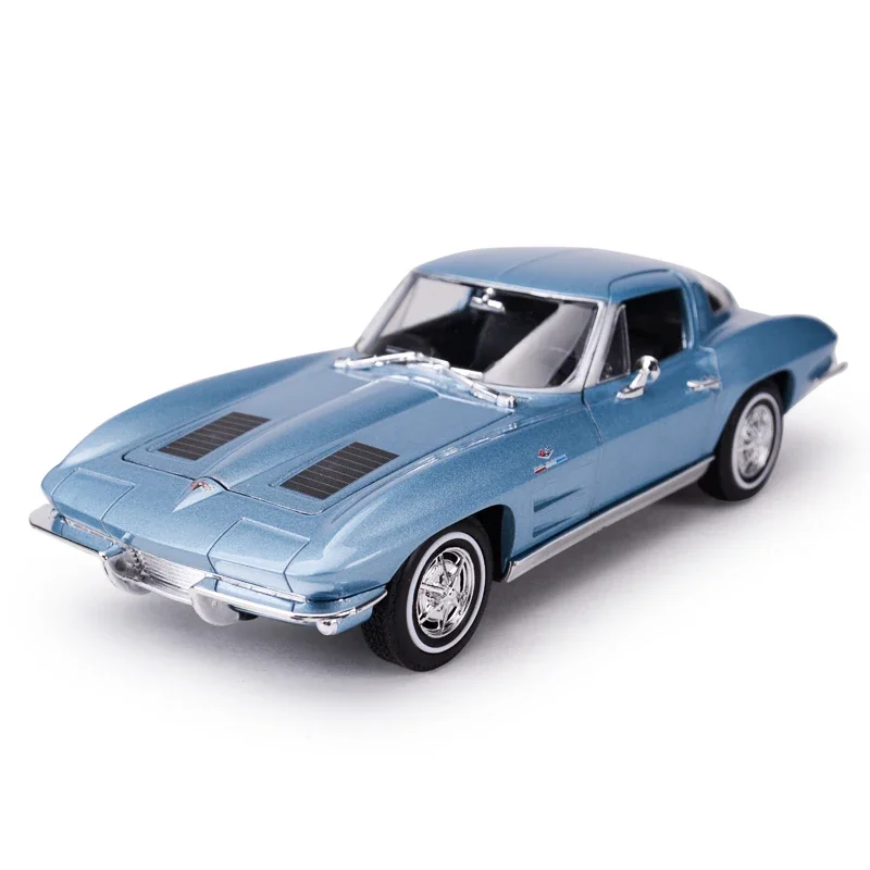 WELLY 1:24 Chevrolet Corvette 1963 Alloy Car Diecasts & Toy Vehicles Car Model Miniature Scale Model Car Toys Gift For Childrens