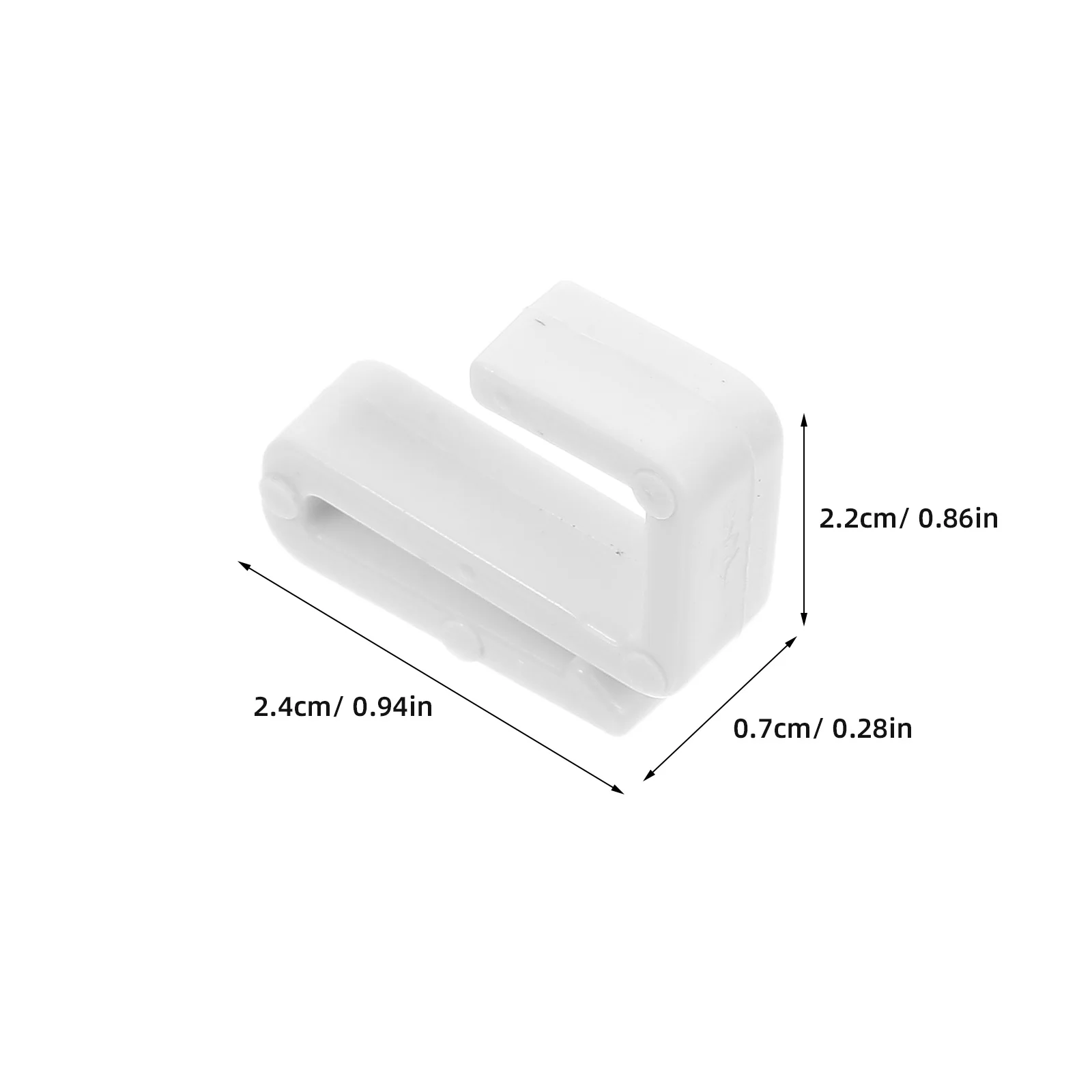 20 stuks plat rek kunststof S-haken nagelvrij eenvoudig te installeren compatibel met ronde vierkante buizen multifunctionele opslaghangers