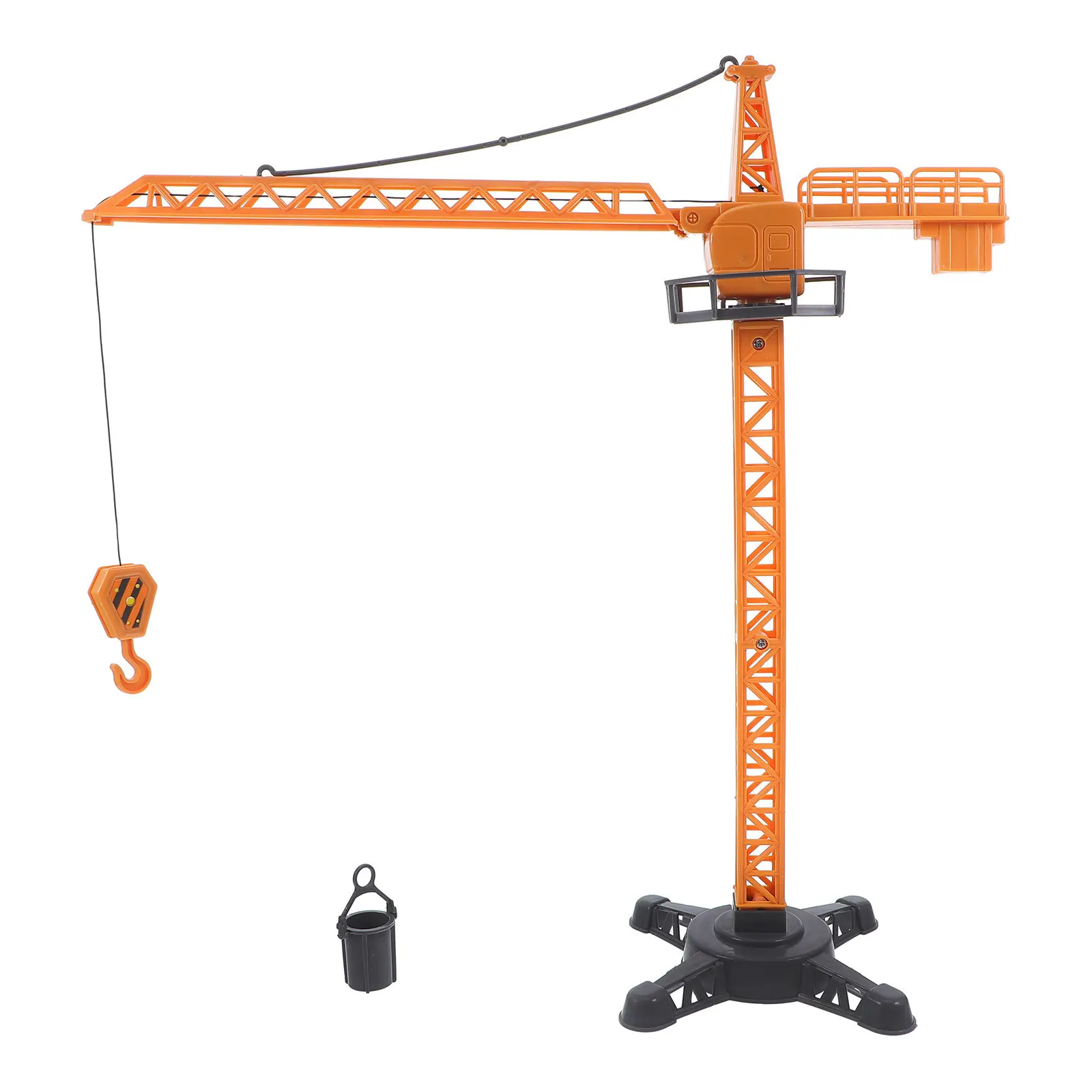 Heavy-Duty Plastic Crane Truck Engineering Construction Vehicle Detachable Rotating Lifting Stem Building Playset Boys