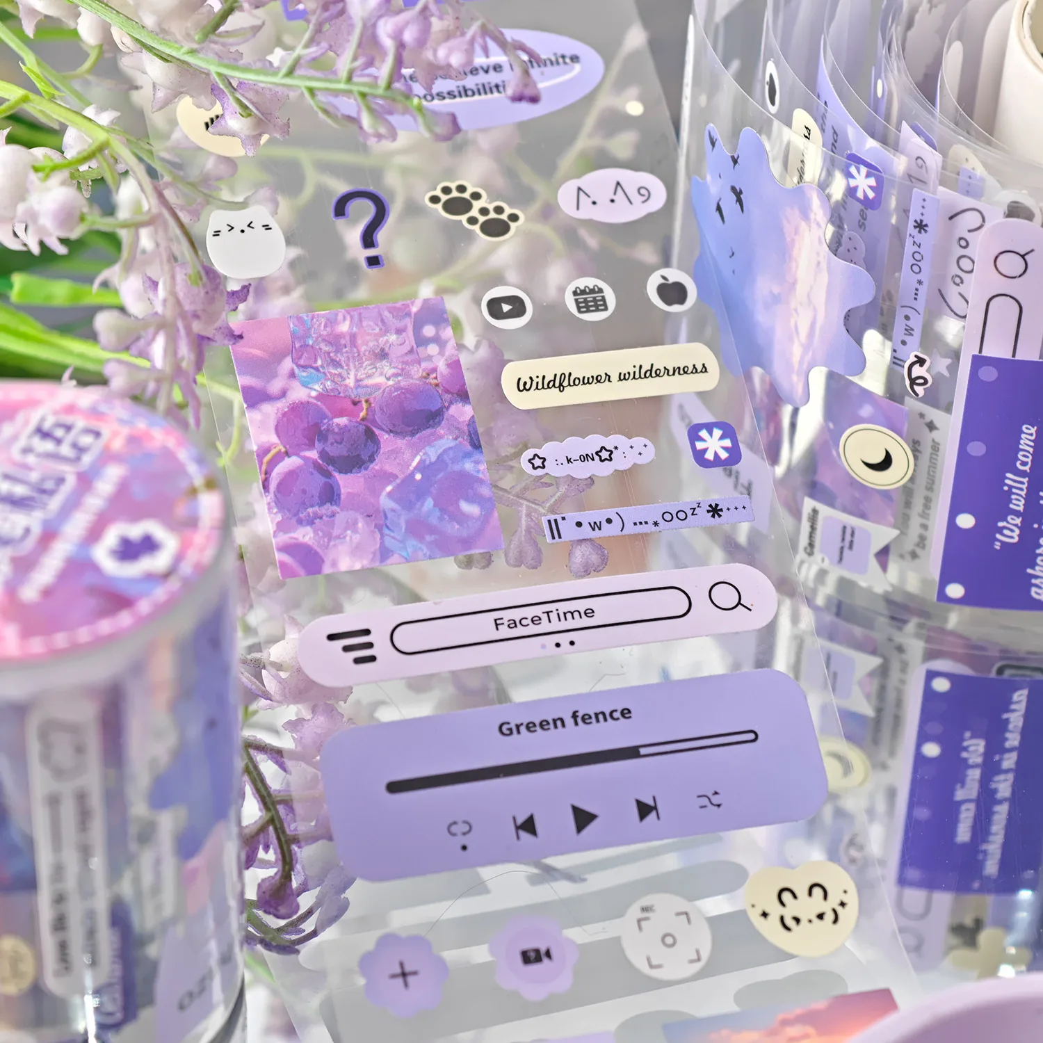 Die-Cut Tape Happiness Receiver Series Ins Handbook DIY Goo Card Decorative Material Decorative Stickers