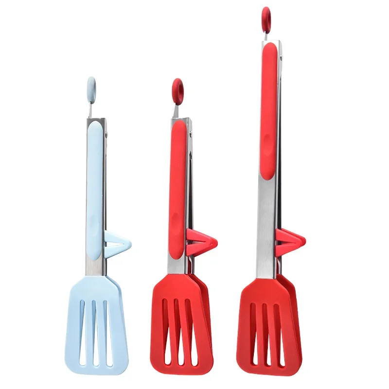 

New silicone food clip home creative with bracket bread clip steak barbecue food clip kitchen tools