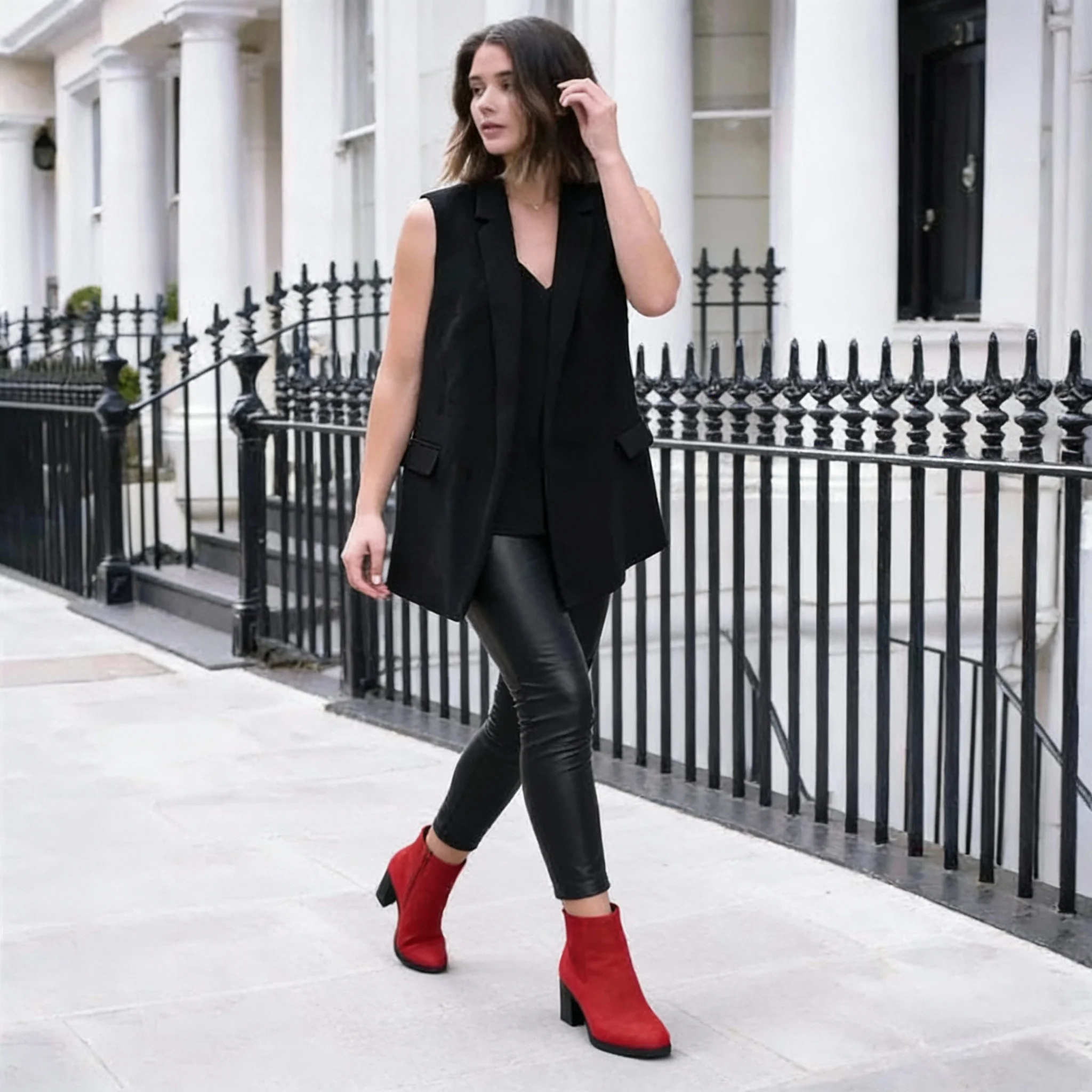 

2025 New Autumn Winter Women Pumps Boots High Quality Zipper European Ladies Shoes Suede Fabric High Heels Boots Fast Delivery