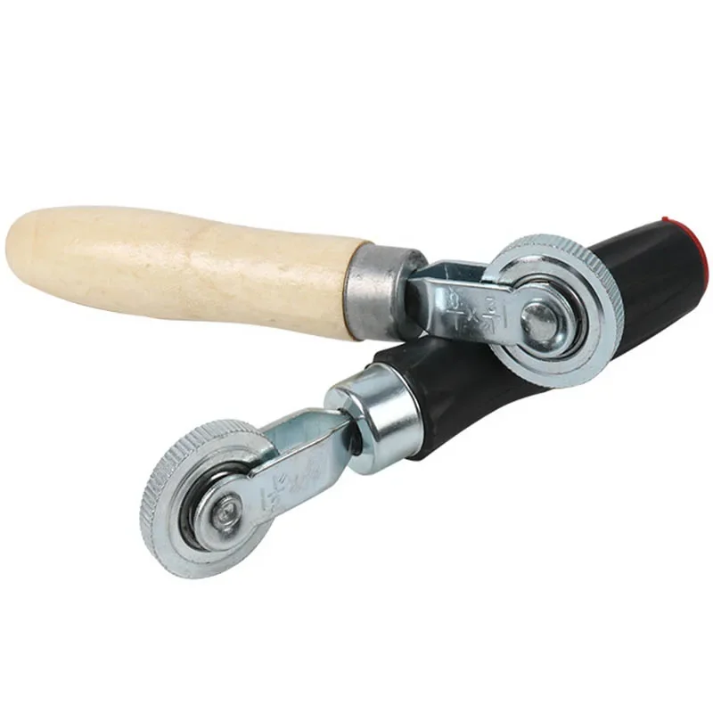 Car Tire Repair Wheel Roller Portable Cold Patching Film Pressure Wheels Plastic/Wooden Pressing Rollers Auto Tire Repair Tool