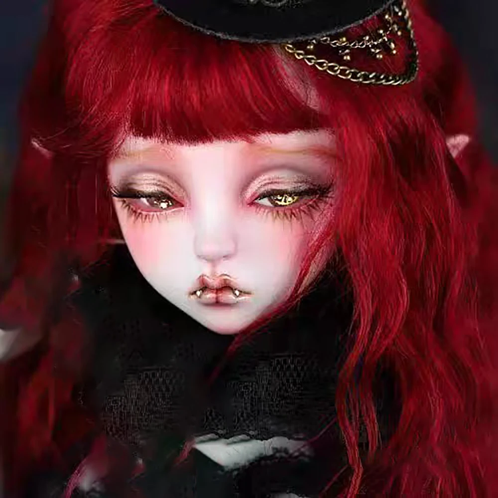 

1/4 голова куклы BJD без лица, смола, кукла BJD, девушка-вампир, обнаженная кукла, шарнирные куклы без макияжа