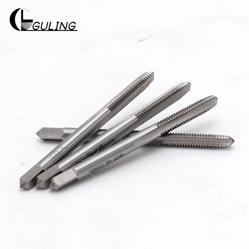 GULING HSSE BA Tap Standard Straight groove Thread tap Hand Screw  Hand Tap 1BA 2BA 3BA 4BA 5BA 6BA