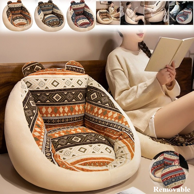 

Removable Office Chair Cushion PP Cotton Fill Non-slip Backrest Integrated Cushion Suitable for Office Sofa Bed Head Bay Window
