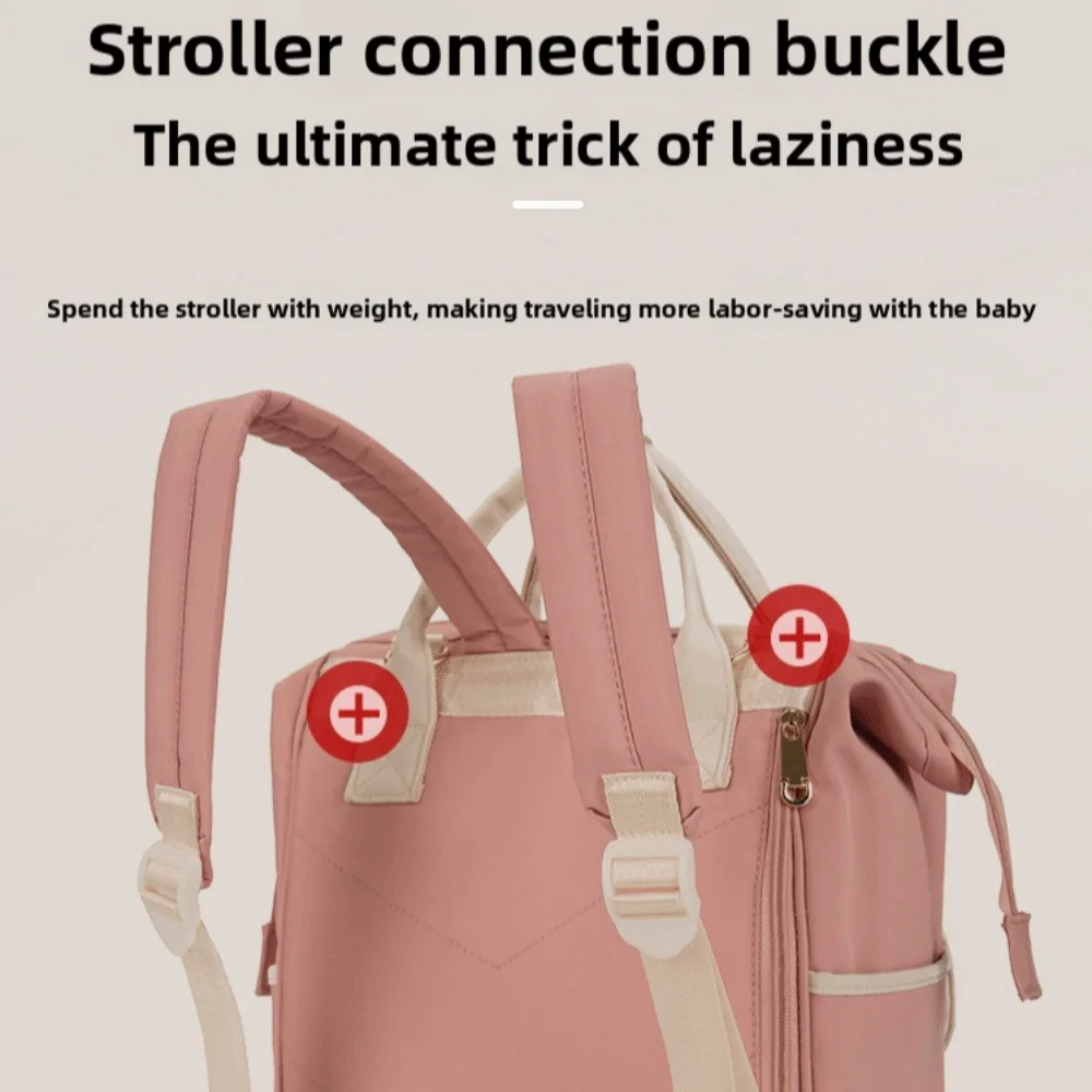 

New Korean Style Women's Backpack Nylon Spacious Student School Bag Lightweight Waterproof Mommy Bag Daily Use