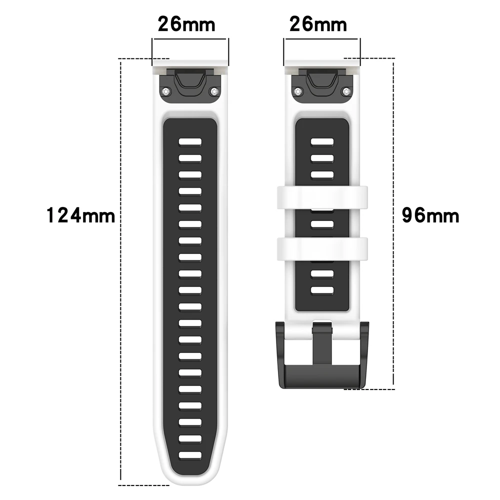 Pasek 20/22/26MM do zegarka Garmin fenix 7 pro / 7X pro / 7S pro dla Garmin Epix Pro szybka wymiana pasek silikonowy