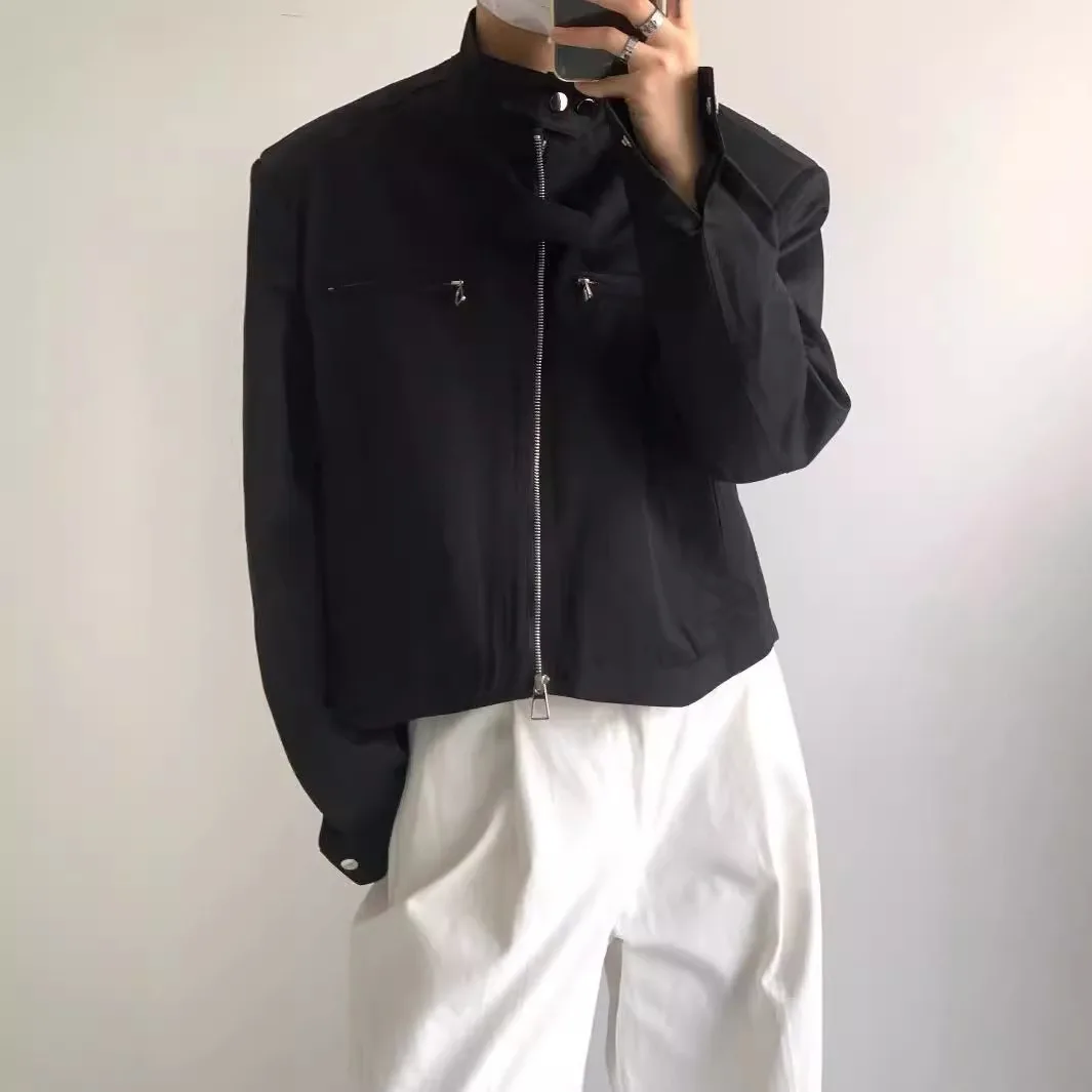 الراقية الشعور اقتصاص سترة للرجال ربيع الخريف نمط جديد المتخصصة خمر الشارع العصرية دراجة نارية سترة #3