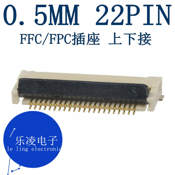 จัดส่งฟรี 0.5 มม.22PIN 22P FFC/FPC XF2M-2215-1A 10PCS