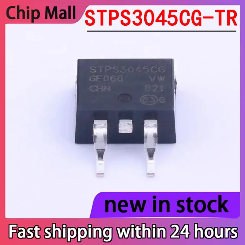 1PCS STPS3045CG-TR STPS3045CG TO-263 Diode and Rectifier Brand New