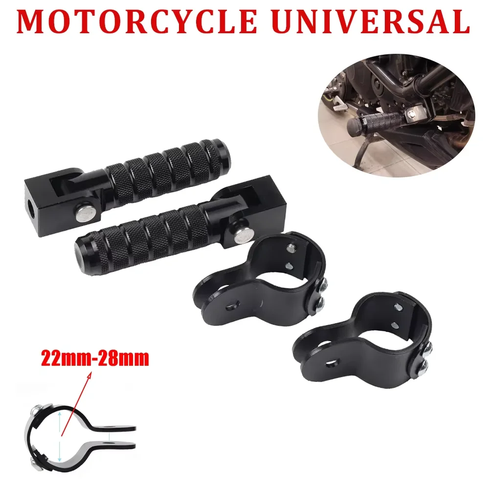 Motorcycle Retro Harley Parts Modification CNC Aluminum Alloy Folding Footpeg Rear Footrest Safety Guard Bar Foot Peg