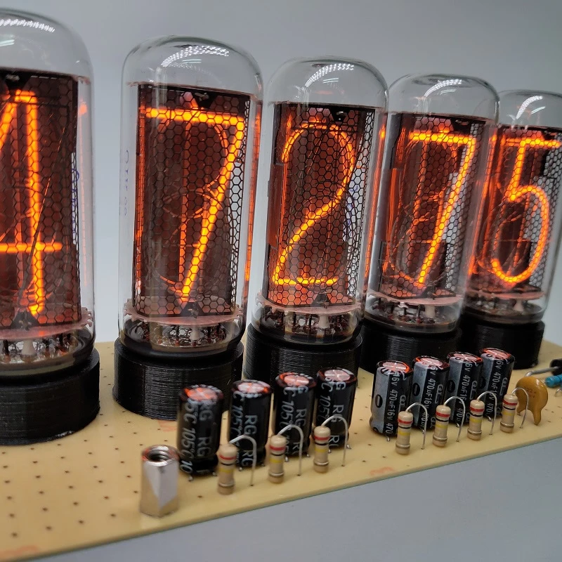 IN18 Glow Digital Tube Clock World line Rate Change Detector