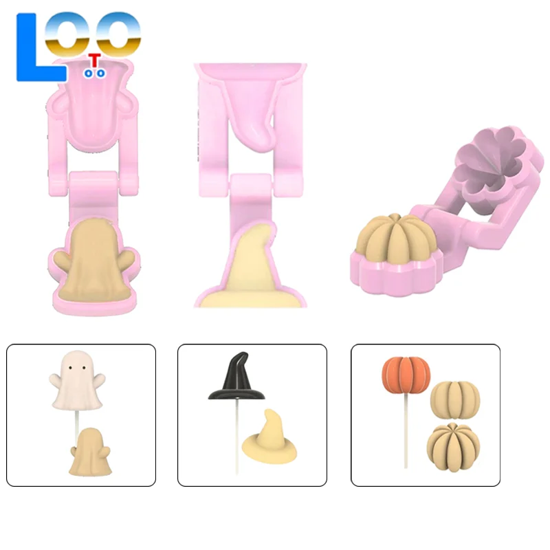 هالوين شبح اليقطين ثلاثية الأبعاد كعكة قوالب كعكة القاطع و انتهازي غير عصا دونات لتقوم بها بنفسك الطين شمعة صنع حفلات المنزل الخبز