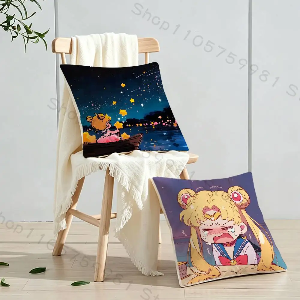 Sailor Usagi Moon Magic Girl Gifts PillowCase Sofa Cushion Cover Suitable For Home Bedroom Room custom Decor