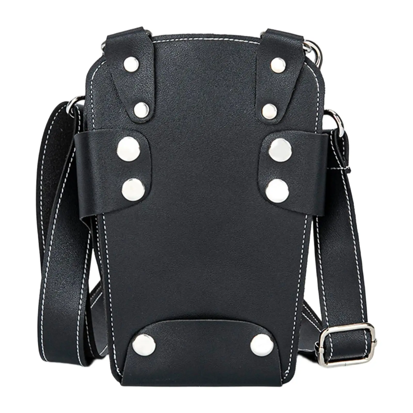 

Hairdressing Scissors Bag, Black Scissors Bag, Accessories, Faux Leather Hairdressing Waist Bag, for Tools.