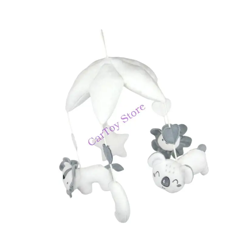 幼児用ベッドなだめるガラガラミュージカルぬいぐるみベビーベッドモバイル回転動物オルゴール