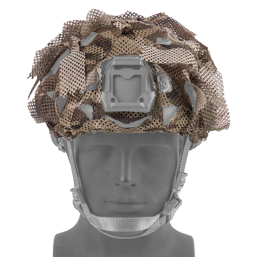 Airsoft Fast Helm-Abdeckung 3D Tarnnetz-Stoff für Outdoor-Jagd CS Paintball Training Super High Cut Helm-Zubehör