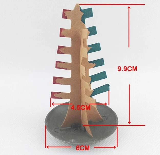 1 STKS 10x6 cm DIY Visuele Kleurrijke Magische Groeien Kerstbomen Magic Groeiende Papier Boom Japan Kinderen Speelgoed voor Kinderen Nieuwigheden