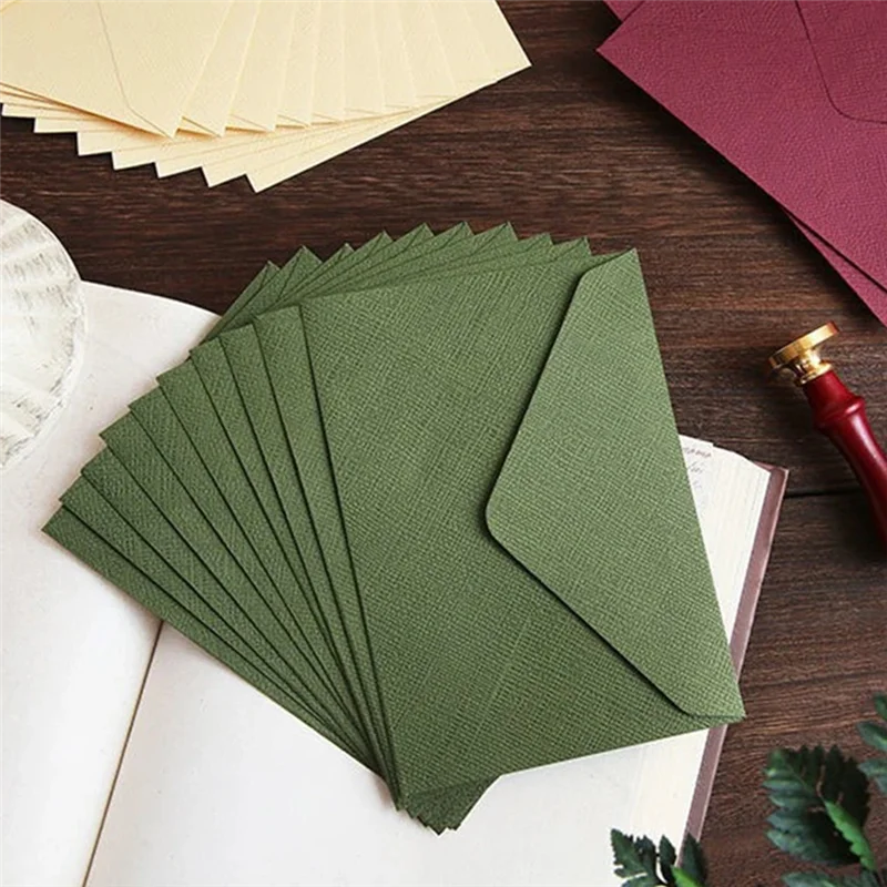 

50Pcs 20.1X15.1Cm Envelopes For Wedding Invitations Business Postcard Texture Stationery Supplies Storage Bag