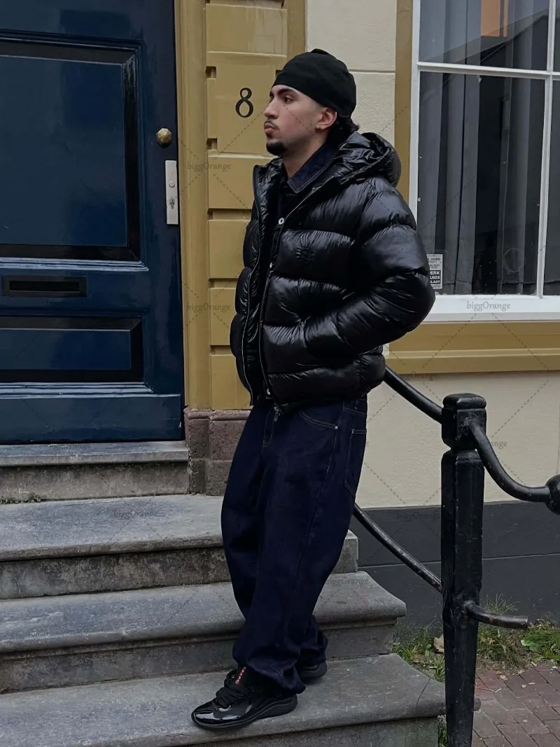 

Новые однотонные куртки в стиле хип-хоп в стиле Харадзюку в стиле ретро, большие куртки на молнии для женщин Y2K, уличная одежда в стиле рок, повседневные модные винтажные свободные пальто для мужчин