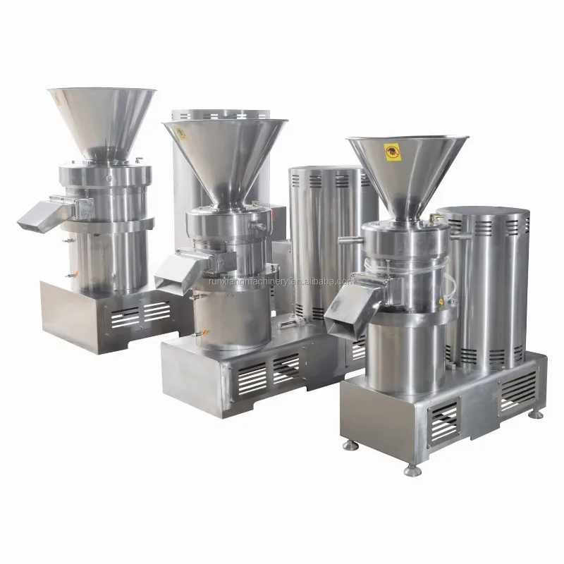 High Efficiency Stainless Steel Colloid Mill Ultra Fine Grinder For Fruit Milk Mayonnaise Tahini Ketchup Extraction