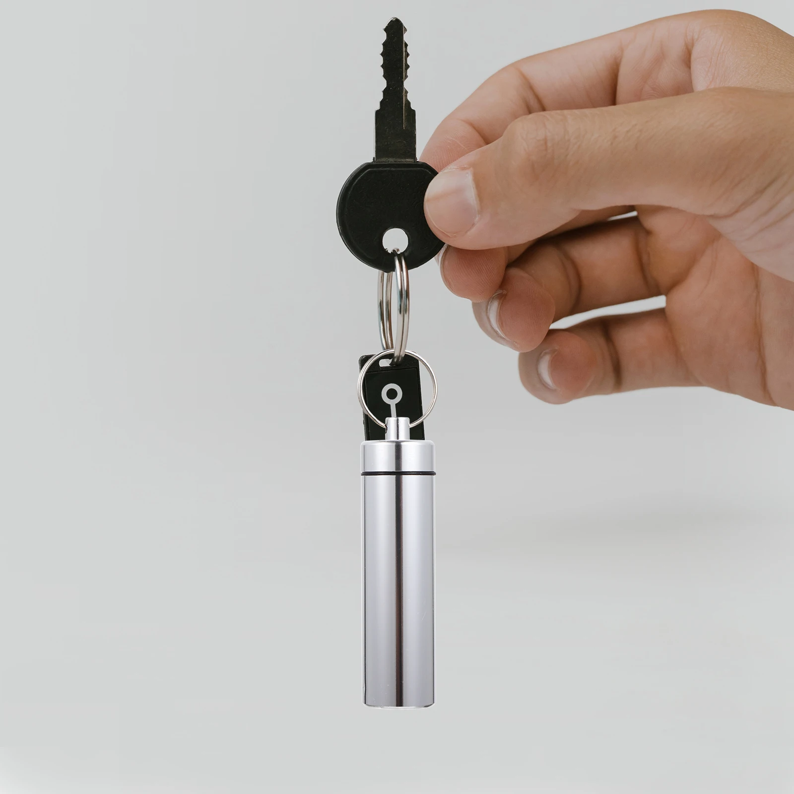 

3pcs Metal Aluminum Bottle Storage Box 8x2 3x2 3cm Travel Toothpick Swab Box Waterproof Container Keychain Small Boxes