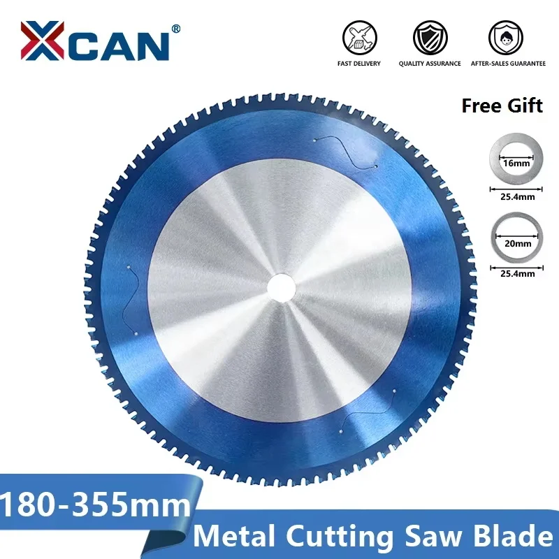 XCAN Brzeszczot do cięcia metalu 180-355 mm Brzeszczot do cięcia aluminium, żelaza, stali, brzeszczot z powłoką nano-niebieską