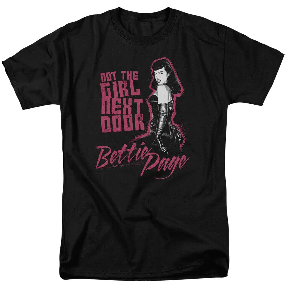 Bettie Page Not Next Door T Shirt Licensed 1950 Queen Of Pinups Model Black