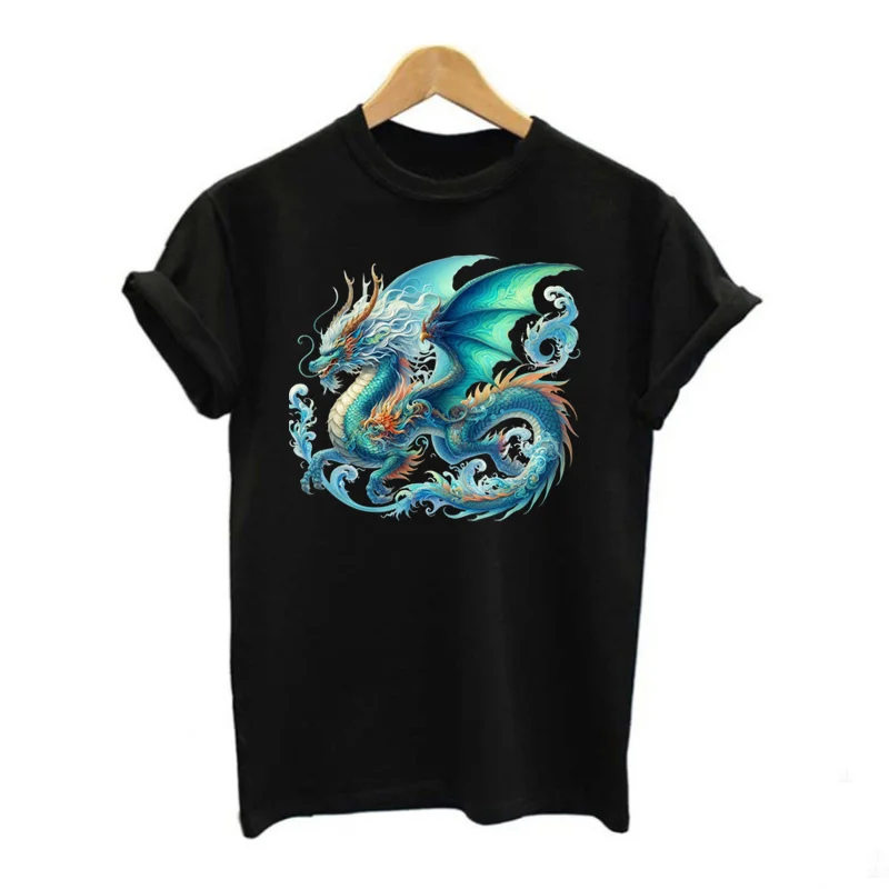 2Pcs/Lot Iron On Fusible Ironing Thermoadhesive Patches Dragon Heat Adhesive Thermal Transfer T-Shirt Stickers For Clothing DIY