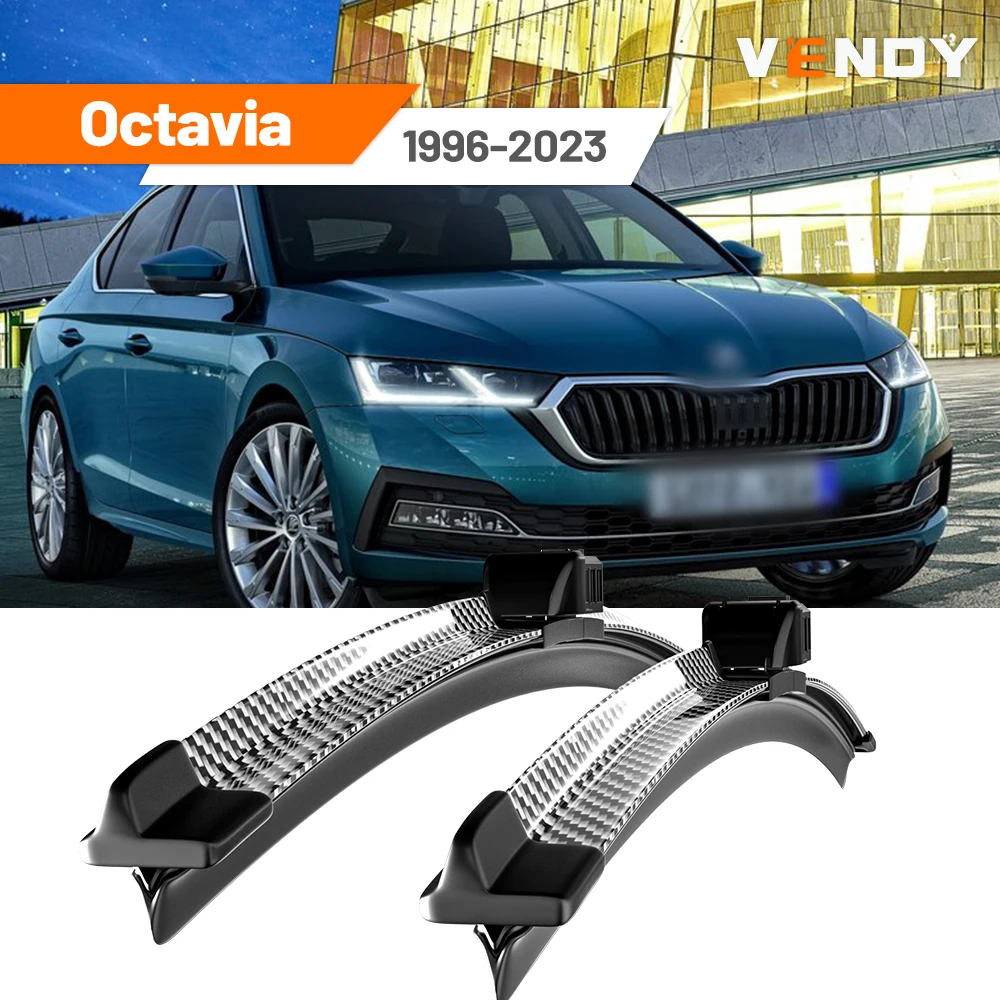 

For Skoda Octavia A5 A7 A8 MK1 MK2 MK3 MK4 1996-2023 2004 2013 2014 2019 2pcs Front Windshield Wiper Blades Windscreen Wipers