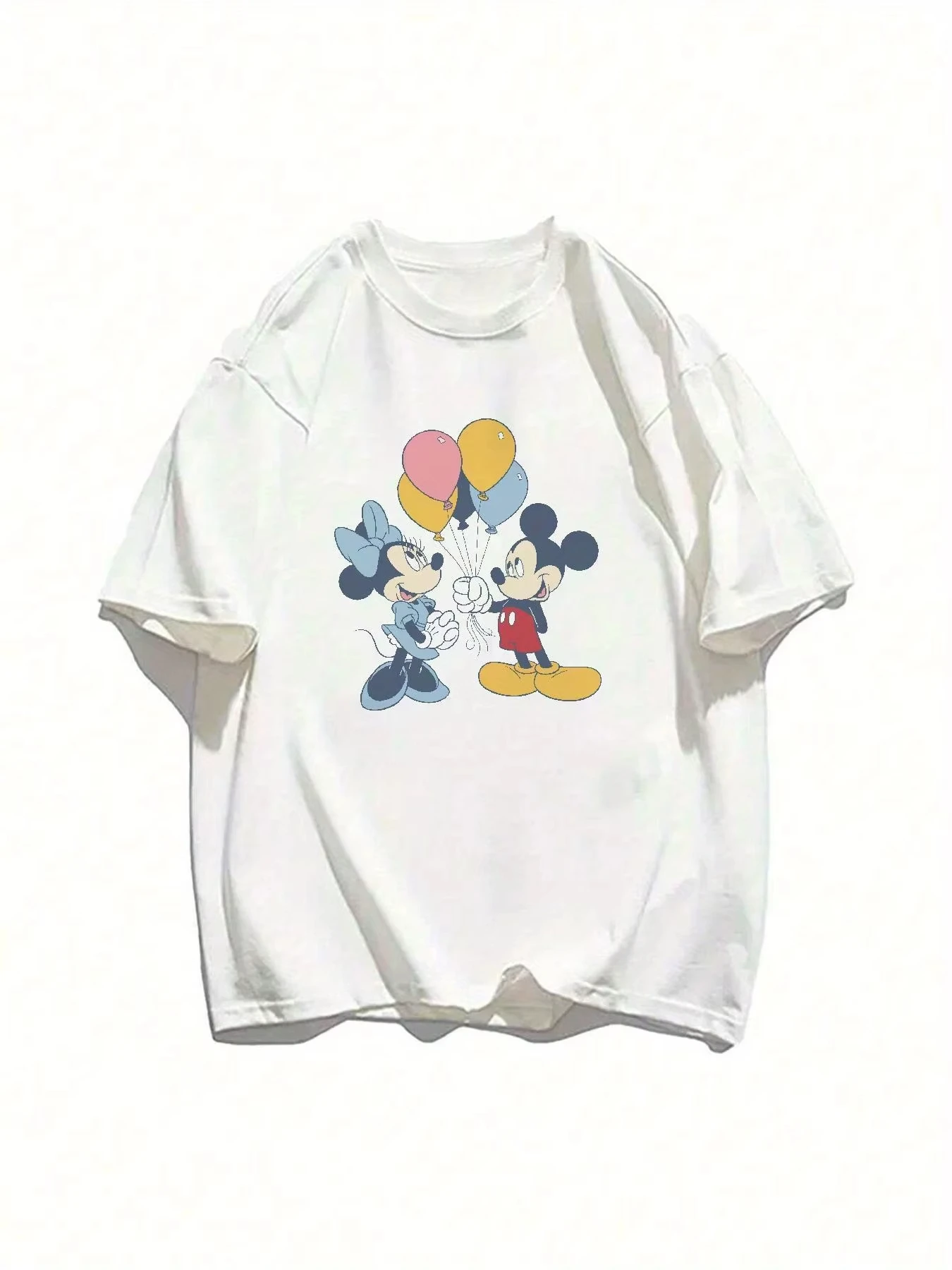 

Новая летняя мужская повседневная футболка с принтом Микки Мауса Диснея, унисекс, повседневная, удобная, спортивная, с коротким рукавом, с круглым вырезом