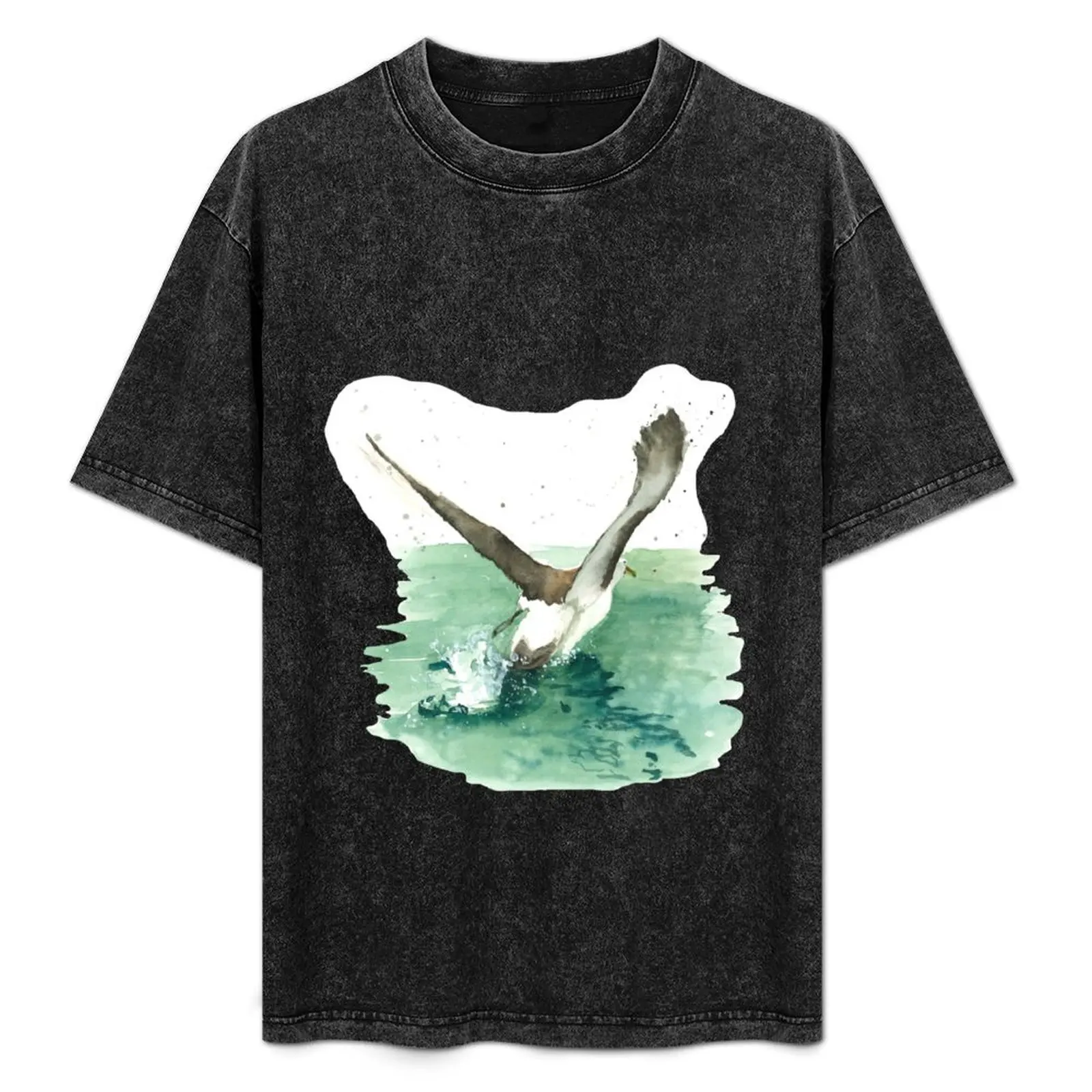 Albatross taking off T-Shirt designer shirts vintage clothes workout shirts for men