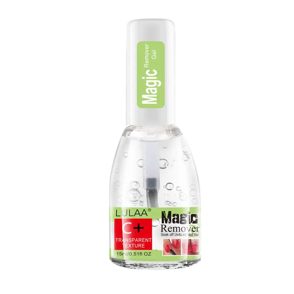 Magic Burst-Dissolvant pour vernis à ongles gel UV, dégraissant, semi-continu, nettoyant pour vernis à ongles, 15ml, M0L3