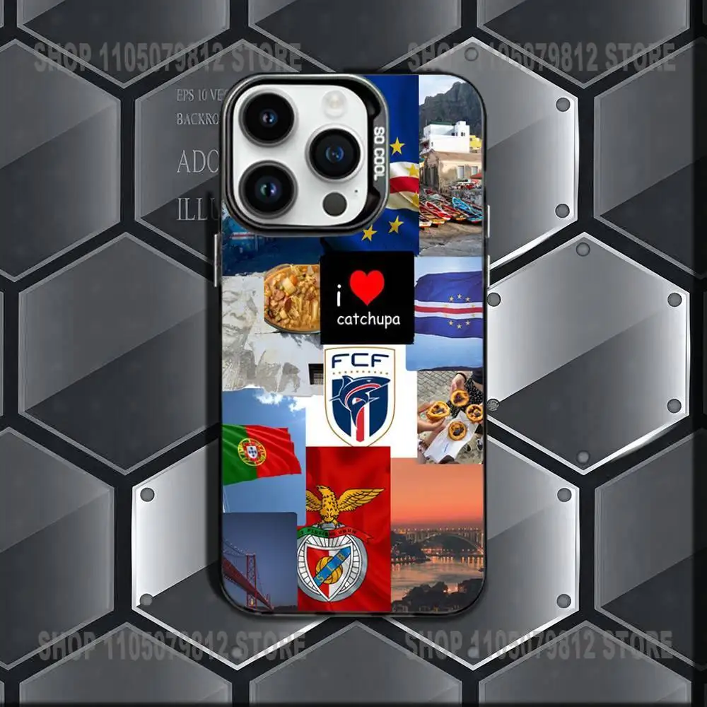 حافظة هاتف كيب فيردي لهاتف آيفون 16,15,14,13,12,11,Mini,Pro,E,MAX غطاء مقاوم للصدمات من الحلوى السوداء غير اللامعة #4