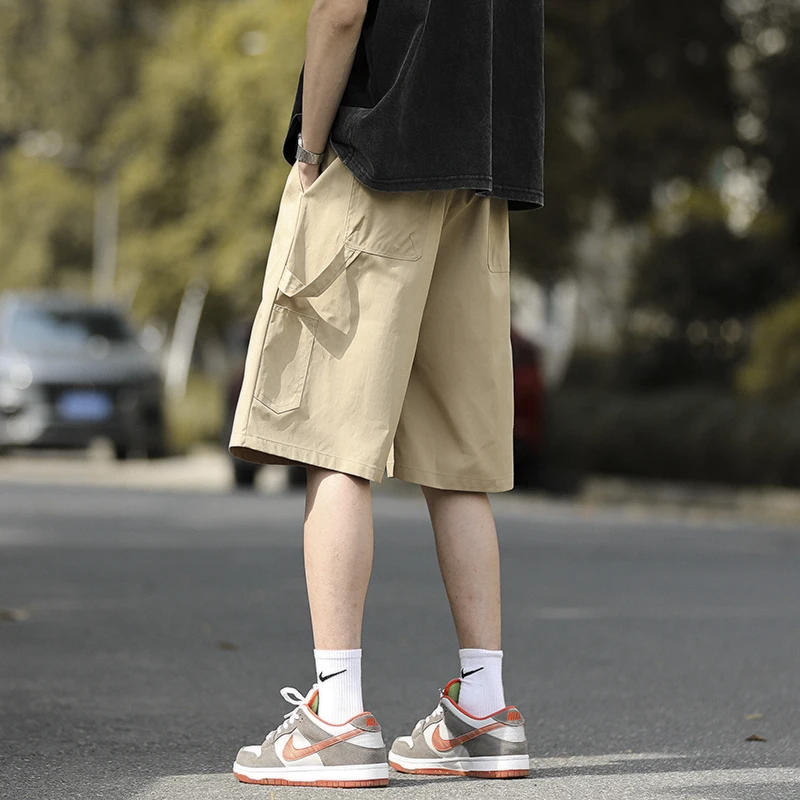 

y Summer Thin Qui Dry Straight Leg Men's orts Casual Faionable Five-Point Sports Pants Breathable Loose Fit