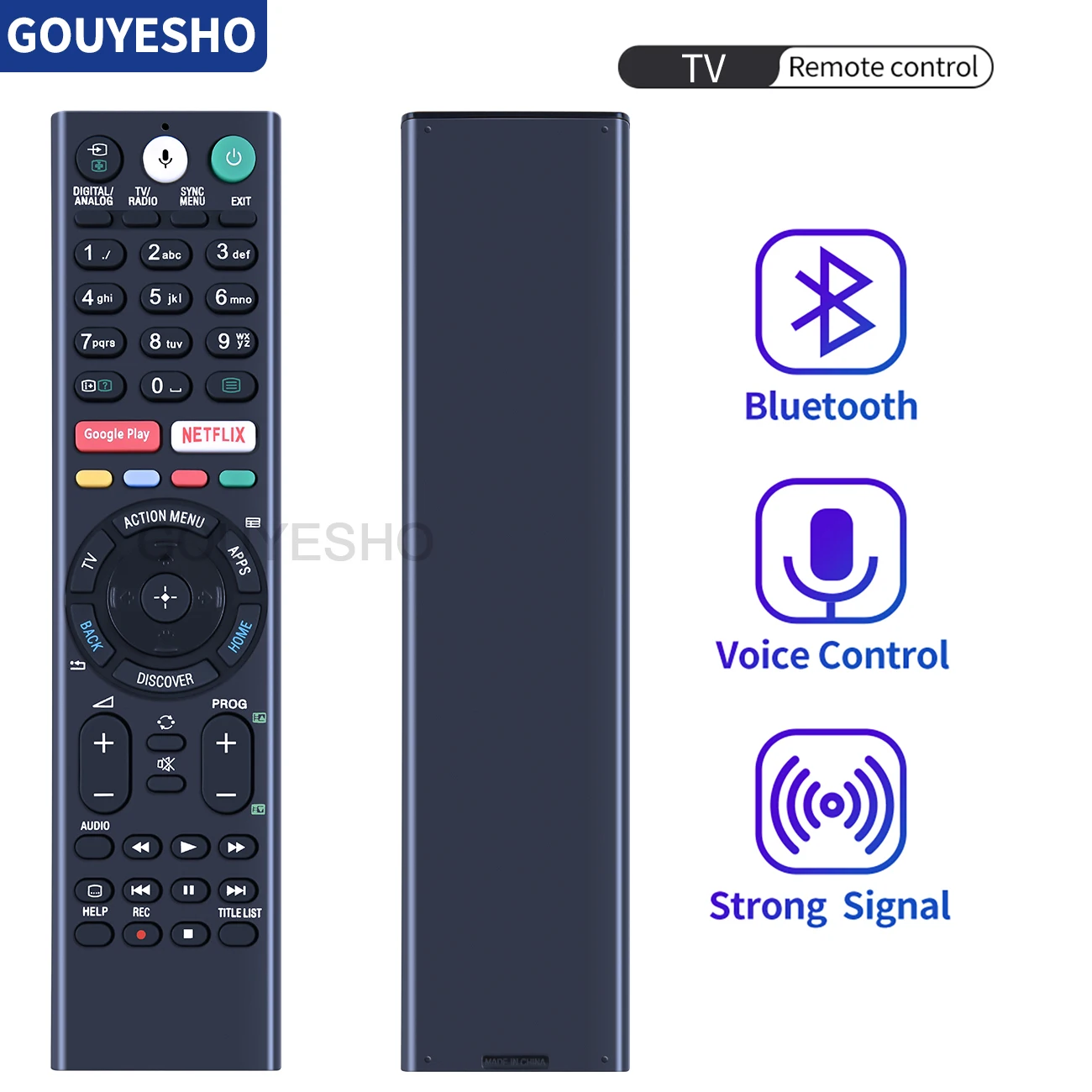 For Sony Voice TV Remote Control RMF-TX300E RMF-TX200P TX200E TX200A RMF-TX310U TX300P TX310P TX300U TX310E Ultra HD Smart LED