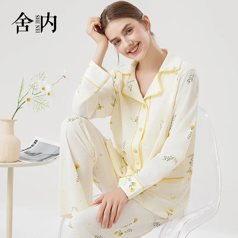 

100% Cotton Maternity Nursing Sleepwear Breastfeeding Nightwear Comfortable Sleep Suit for Pregnant Women Postpartum Pajamas
