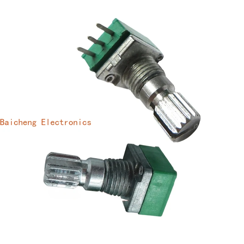 10 قطعة 097 الدقة 9 مللي متر وصلة واحدة الجهد B1K5K10K20K100K500K ضبط حجم التبديل رمح طول 15