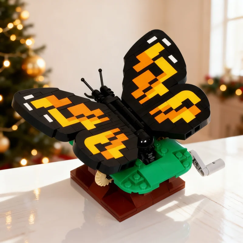 

Набор для сборки модели «Бабочка, расправляющая крылья» (307 деталей), конструктор MOC, подарок для взрослых, креативный коллекционный декор премиум-класса