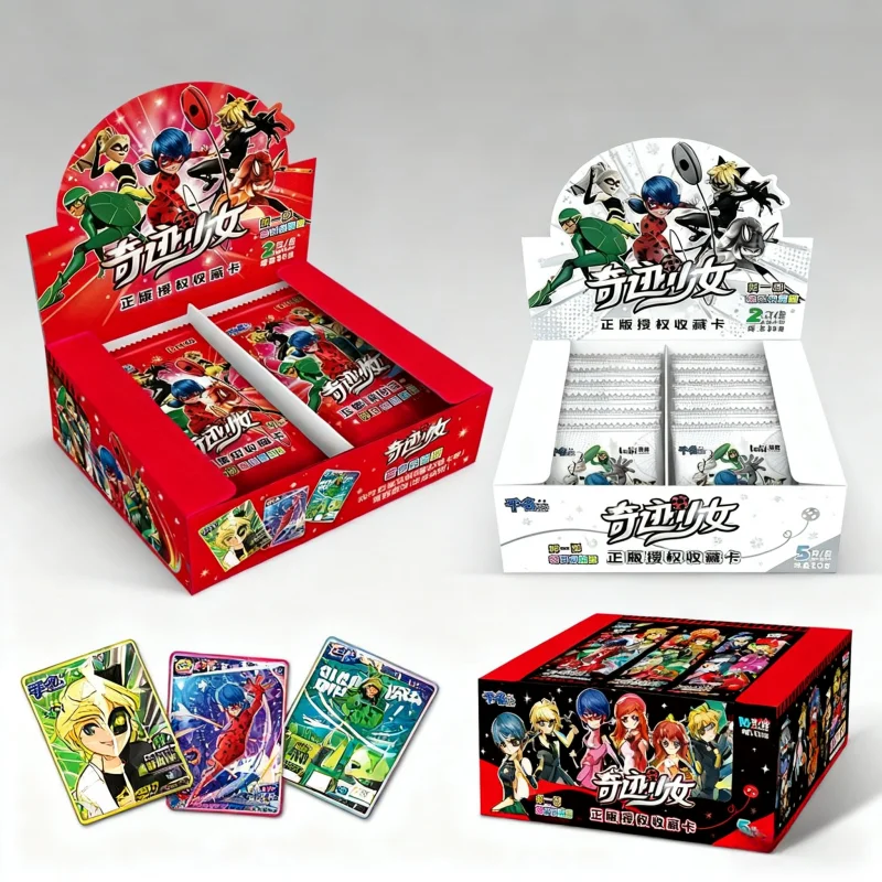 

Miraculous Girl Genuine Card Ladybug Black Cat Reddy Roll Anime Hero SSP Kids Game Toy Xmas Halloween Birthday Gift