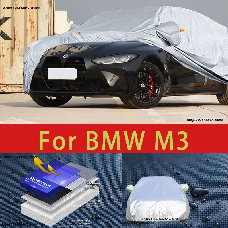 

For BMW M3 Outdoor Protection Full Car Covers Snow Cover Sunshade Waterproof Dustproof Exterior Car accessories