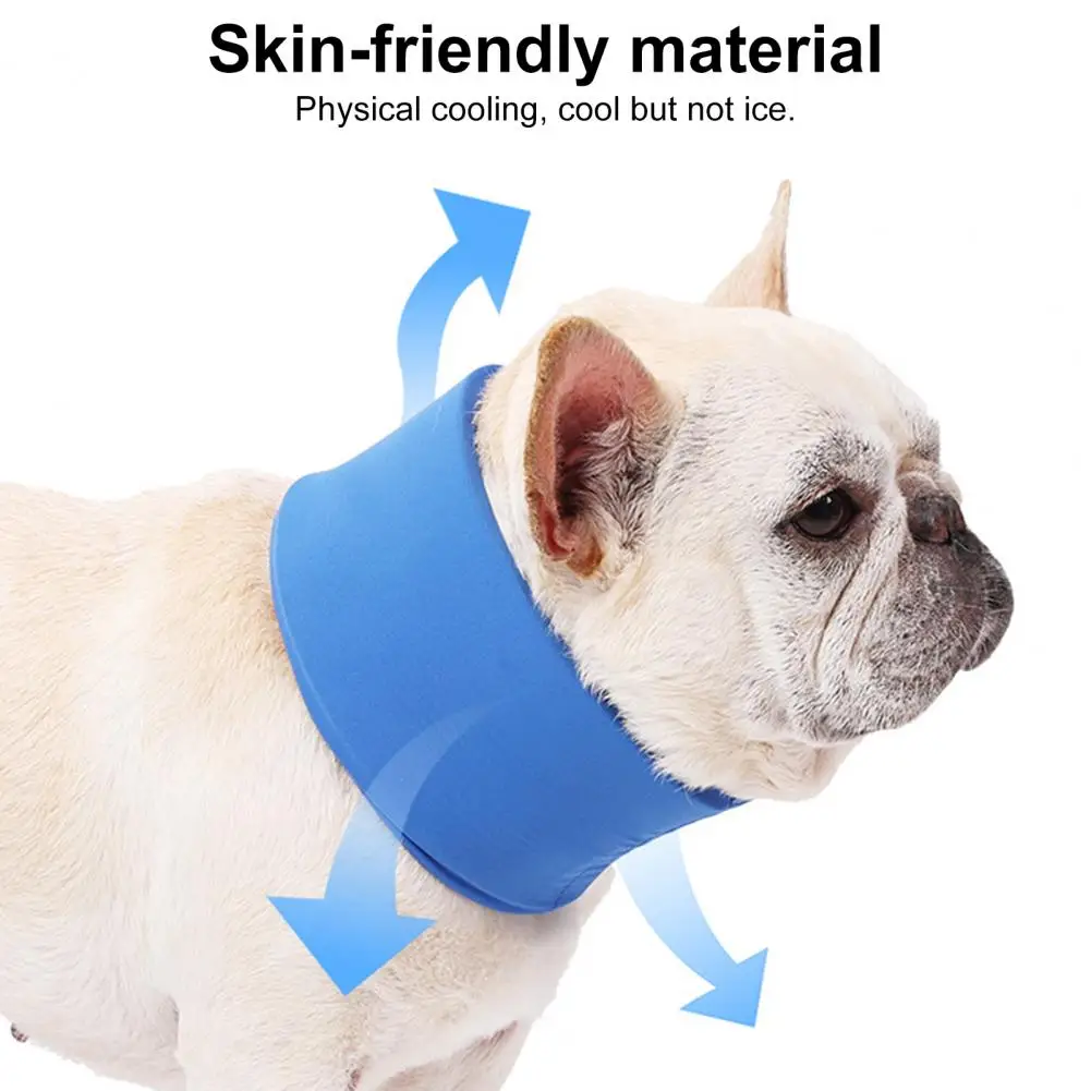 Summer Pet Cooling Scarf Breathable High Elasticity Comfortable Quick-drying Moisture-wicking Dog Collar Pet Supply For Big Dog