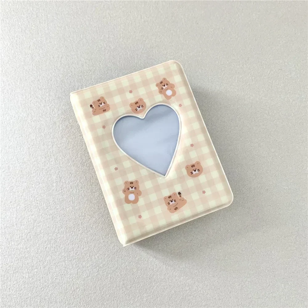 Cute Love Heart Hollow  Album   Mini Photo Album 3 Inch  Card Binder Name Card Photocard Holder 40 Pockets