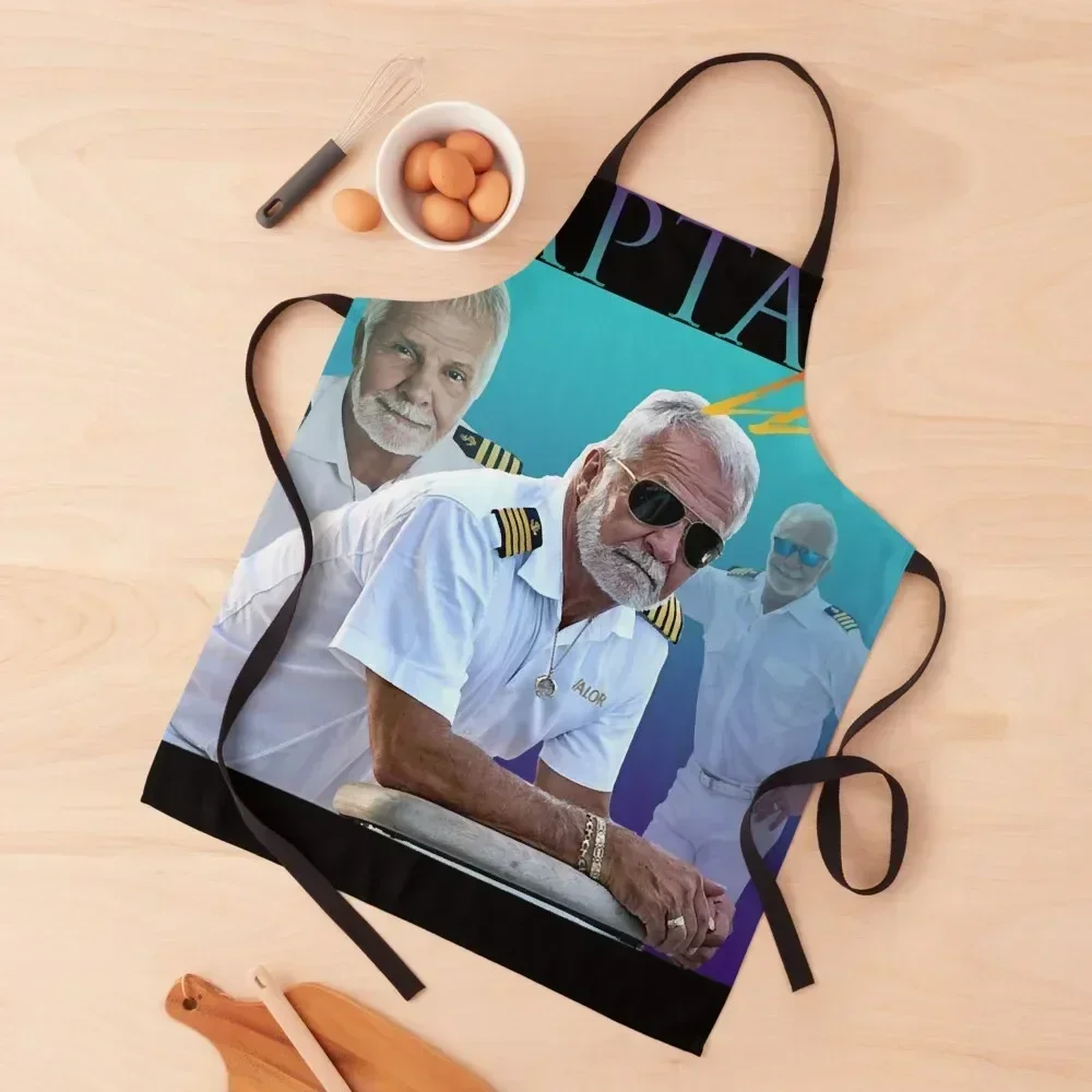 

Captain Lee Retro inspired Apron For Women Kitchen men's barbecue barber men For Home Accessories Apron
