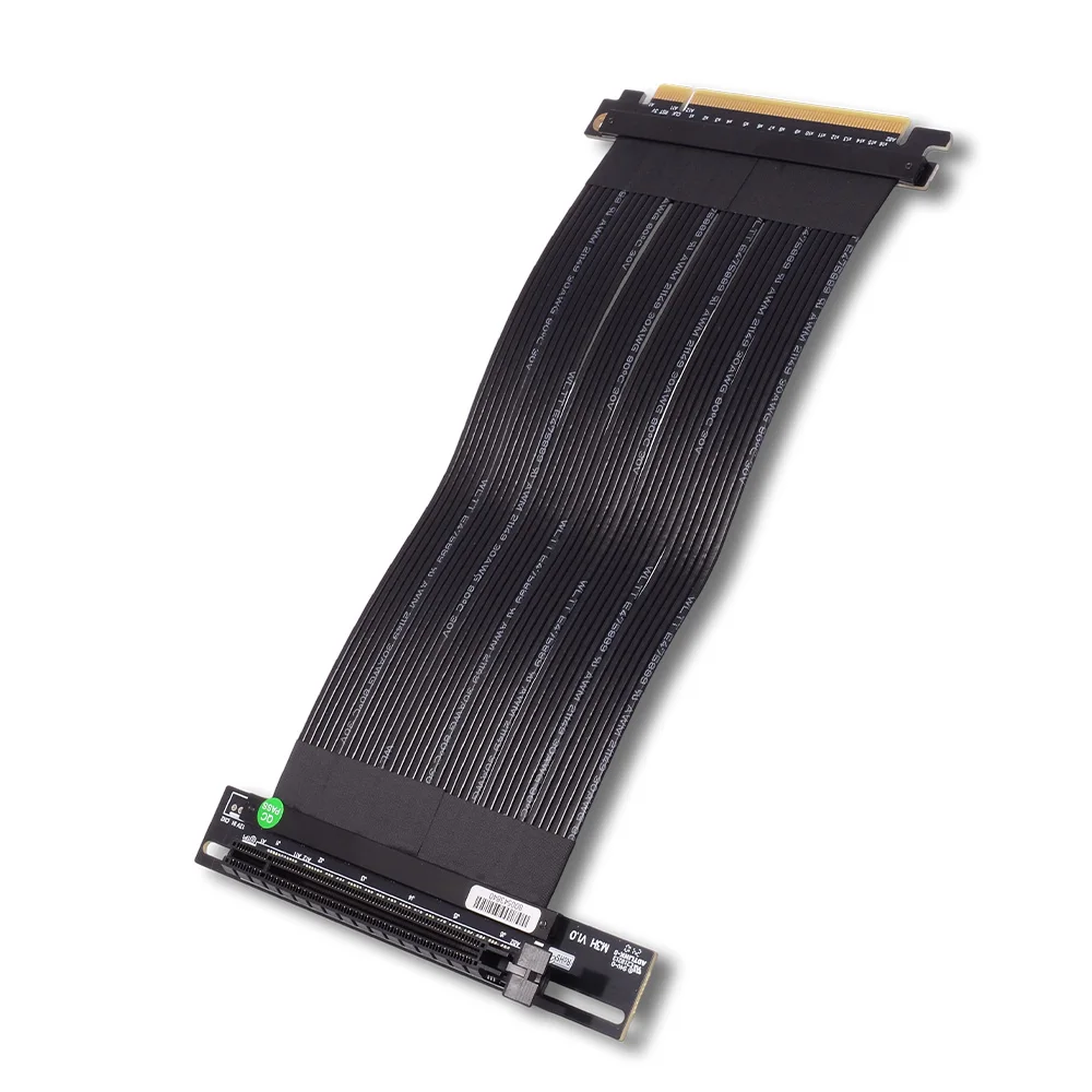 Riser Silver PCIe 4.0 X16 To X16 Adapter Cable GPU Extension 90 Degrees GEN4 for ATX Motherboard Chassis RTX4090 RX7900xtx