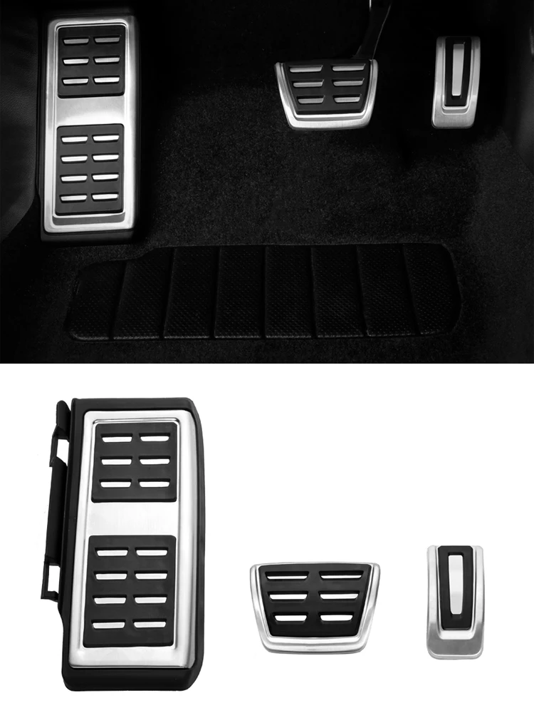 para Skoda Octavia A7 2014 2015 2016 2017 2018 2019 accesorios Pedal de freno de acelerador de acero inoxidable para coche embellecedor de reposapiés