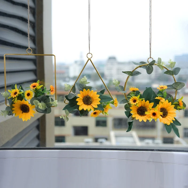 

Sunflower Wreath Decoration Wedding Shower Bedroom Home Party Decoration Home Decor Flowers Home Balcony Decoration